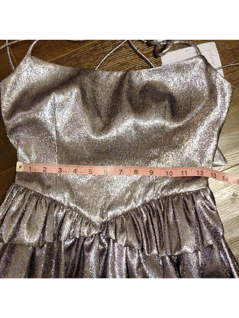 Eliza Faulkner Tessa Glitter Dress Elegant Formal Purple Retro Purple Womens M — image 4 of 8